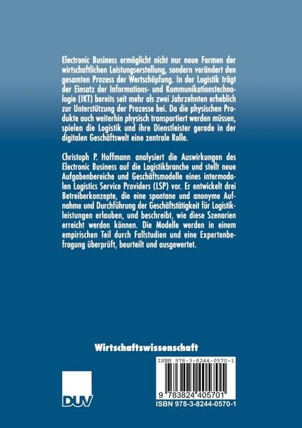 Produktbild: Logistik und Electronic Business