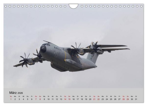 Produktbild: Transportflugzeug Airbus A400M Atlas (Wandkalender 2026 DIN A4 quer), CALVENDO Monatskalender