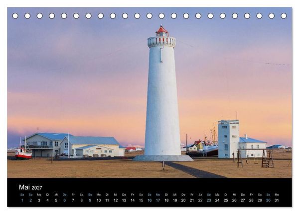 Produktbild: Traumziel Island 2027 (Tischkalender 2027 DIN A5 quer), CALVENDO Monatskalender