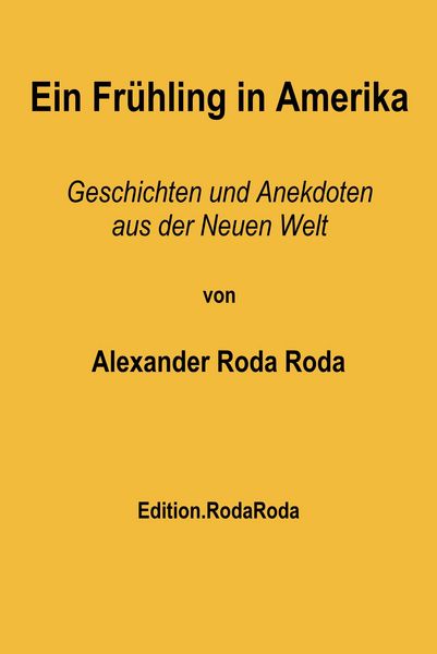 Produktbild: Ein Fr&uuml;hling in Amerika