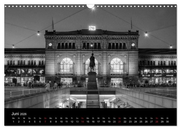 Produktbild: Hannover Monochrome Impressionen (Wandkalender 2026 DIN A3 quer), CALVENDO Monatskalender