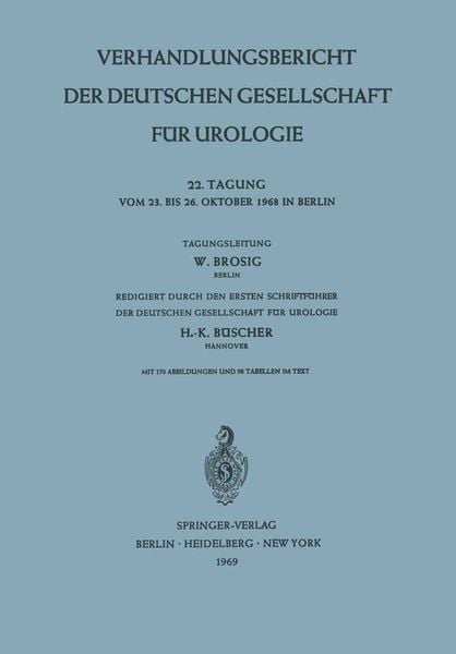 Produktbild: Verhandlungsbericht der Deutschen Gesellschaft f&uuml;r Urologie