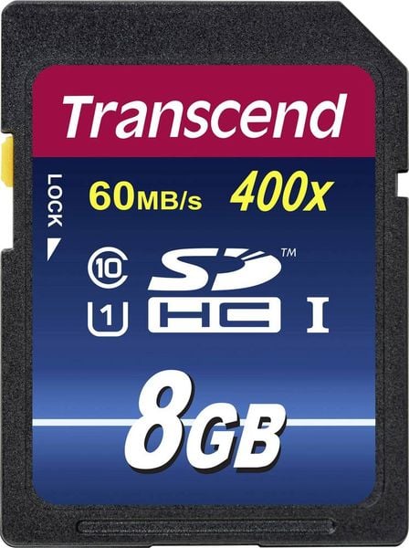 Transcend Premium 400 SDHC-Karte Industrial 8GB Class 10, UHS-I