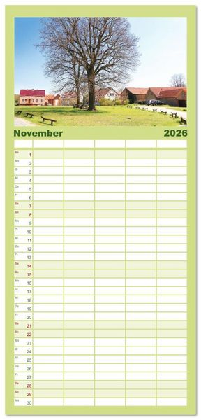 Produktbild: Familienplaner 2026 - Brandenburg - Sch&ouml;ne Orte im Landkreis Potsdam-Mittelmark mit 5 Spalten (Wandkalender, 21 x 45 cm) CALVENDO