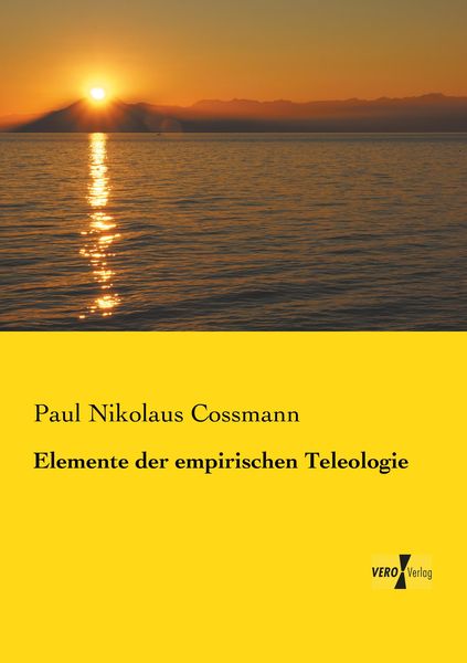 Produktbild: Elemente der empirischen Teleologie