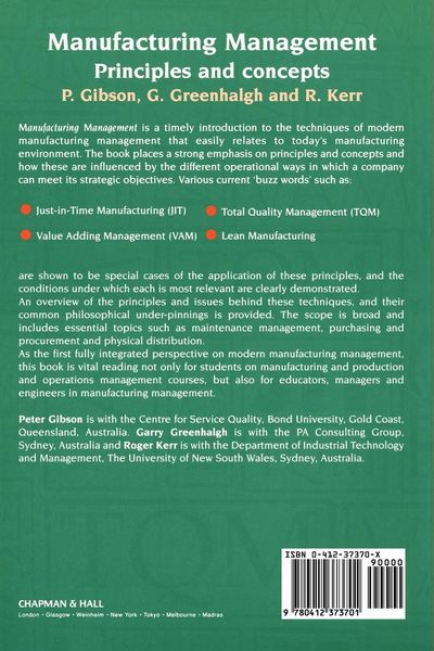 Produktbild: Manufacturing Management