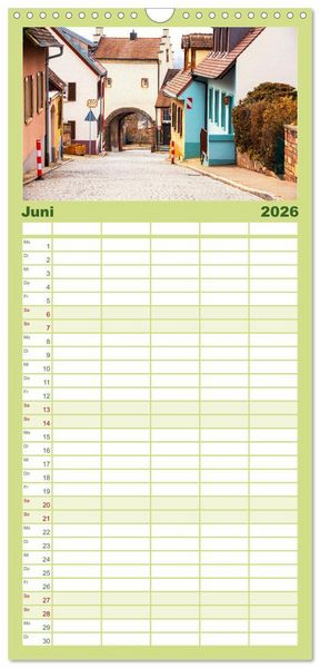 Produktbild: Familienplaner 2026 - Breisach - Stadt am Rhein mit Charme mit 5 Spalten (Wandkalender, 21 x 45 cm) CALVENDO