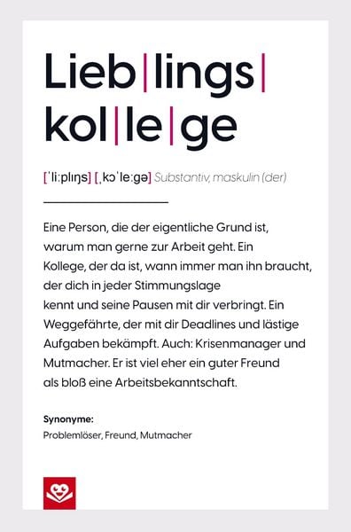 Produktbild: Lieblingskollege Notizbuch: Die wahre Definition