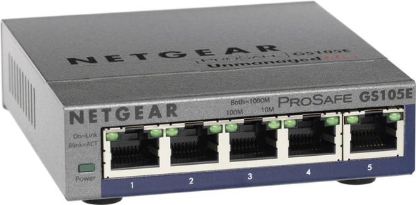 NETGEAR 5-Port GB Web Managed Plus Switch, lüfterlos