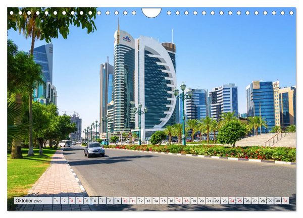 Produktbild: Doha - Hauptstadt von Katar (Wandkalender 2026 DIN A4 quer), CALVENDO Monatskalender