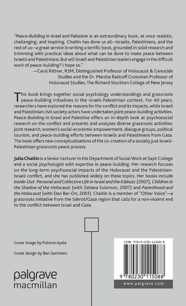 Produktbild: Peace-building in Israel and Palestine