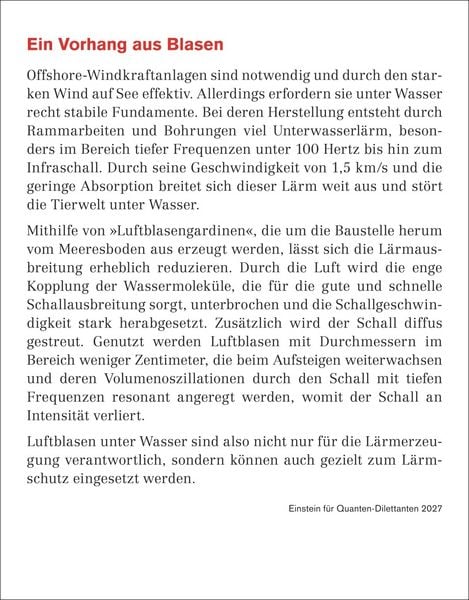 Produktbild: Einstein f&uuml;r Quanten-Dilettanten Tagesabrei&szlig;kalender 2027 - Ein vergn&uuml;glicher Crashkurs in Sachen Naturwissenschaften