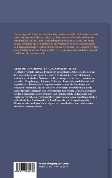 Produktbild: Diskurse des Alter(n)s