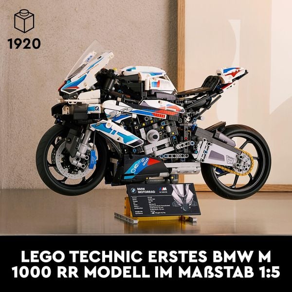 LEGO Technic 42130 BMW M 1000 RR, Motorrad Modellbausatz für Erwachsene