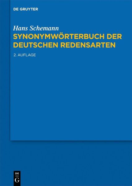 Produktbild: Synonymw&ouml;rterbuch der deutschen Redensarten