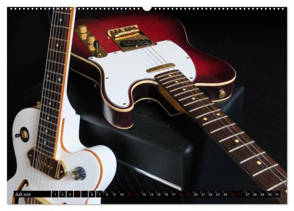 Produktbild: Gitarren und Amps - abgerockt (hochwertiger Premium Wandkalender 2026 DIN A2 quer), Kunstdruck in Hochglanz