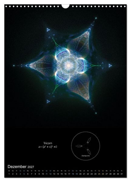 Produktbild: Buddhabrot fractal art (Wandkalender 2027 DIN A3 hoch), CALVENDO Monatskalender