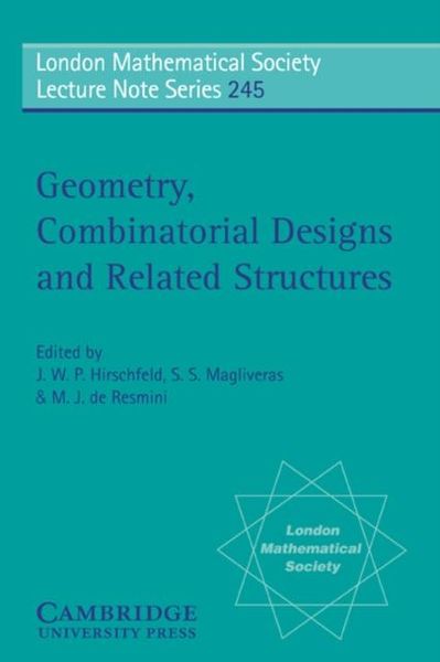 Produktbild: Geometry, Combinatorial Designs and Related Structures