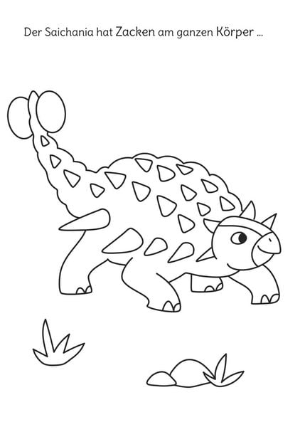 Ausmalbilder für Kita-Kinder: Mein erstes großes Malbuch: Dinosaurier