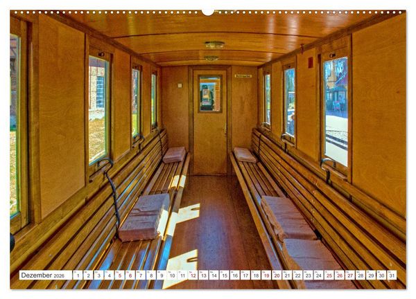 Produktbild: De L&uuml;tt Kaffeebrenner &ndash; Impressionen einer Mecklenburger Kleinbahn (hochwertiger Premium Wandkalender 2026 DIN A2 quer), Kunstdruck in Hochglanz