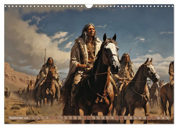 Produktbild: Indianische Impressionen (Wandkalender 2026 DIN A3 quer), CALVENDO Monatskalender