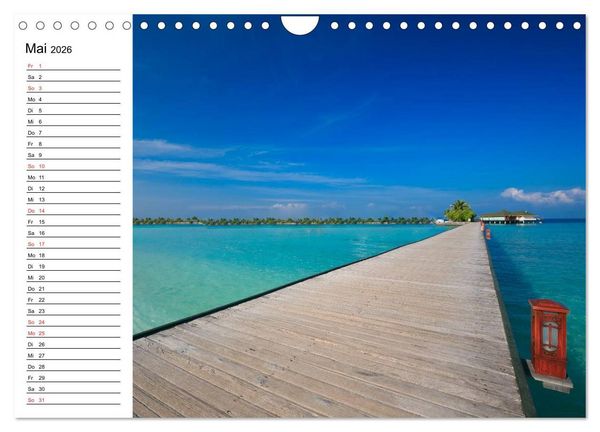 Produktbild: S&uuml;dsee-Inseln. Von Fidschi bis Bora Bora (Wandkalender 2026 DIN A4 quer), CALVENDO Monatskalender
