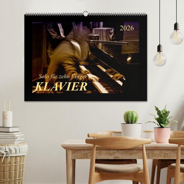 Produktbild: Klavier - Solo f&uuml;r zehn Finger (Wandkalender 2026 DIN A2 quer), CALVENDO Monatskalender