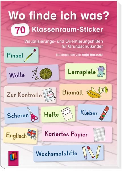 Produktbild: Wo finde ich was? 70 Klassenraum-Sticker