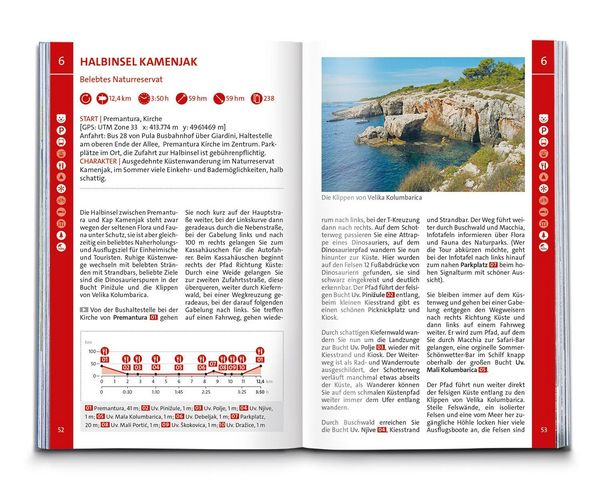 Produktbild: KOMPASS Wanderf&uuml;hrer Istrien mit Kvarner-Bucht, Krk, Rab, Cres und Losinj, 55 Touren mit Extra-Tourenkarte