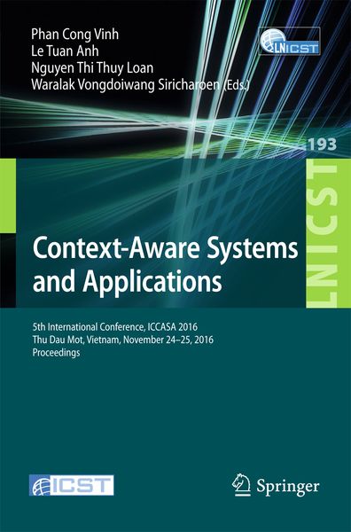 Produktbild: Context-Aware Systems and Applications