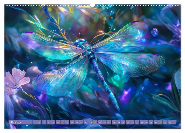 Produktbild: Art Nouveau trifft M&auml;rchenwelt (hochwertiger Premium Wandkalender 2026 DIN A2 quer), Kunstdruck in Hochglanz