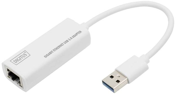 Digitus DN-3023 Netzwerkadapter 1 GBit/s USB 3.2 Gen 1 (USB 3.0), LAN (10/100/1000MBit/s)