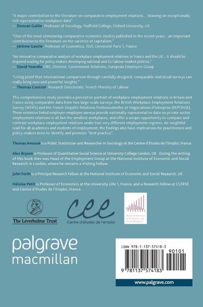 Produktbild: Comparative Workplace Employment Relations
