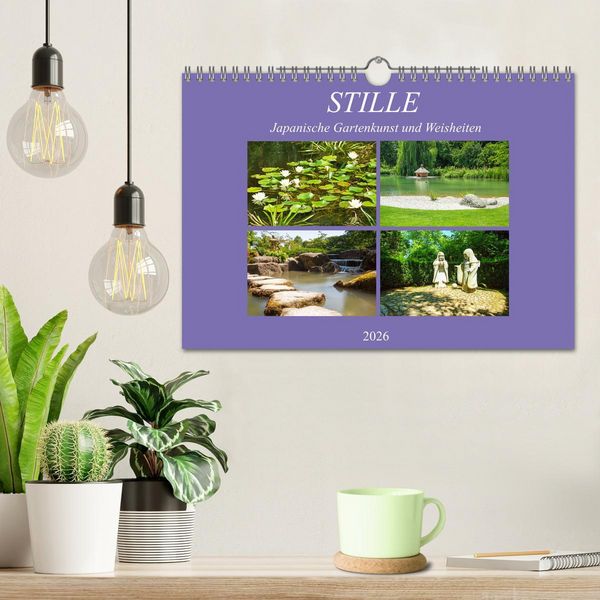 Produktbild: Stille. Japanische Gartenkunst und Weisheiten (Wandkalender 2026 DIN A4 quer), CALVENDO Monatskalender