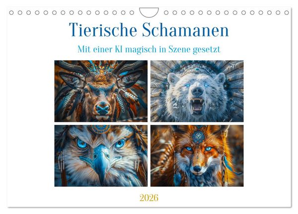 Produktbild: Tierische Schamanen (Wandkalender 2026 DIN A4 quer), CALVENDO Monatskalender