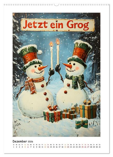 Produktbild: Retro Schilder (hochwertiger Premium Wandkalender 2026 DIN A2 hoch), Kunstdruck in Hochglanz