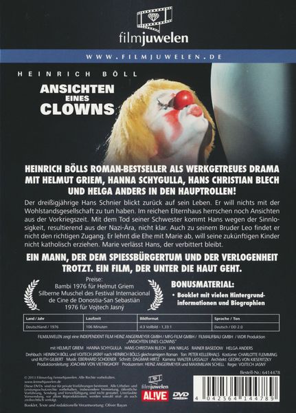 Produktbild: Ansichten eines Clowns - Filmjuwelen
