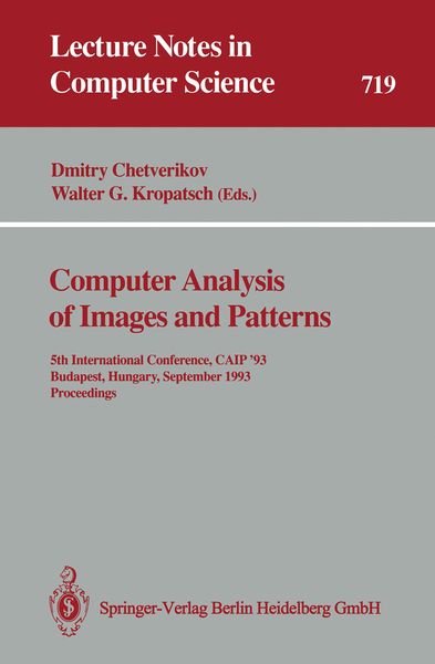Produktbild: Computer Analysis of Images and Patterns