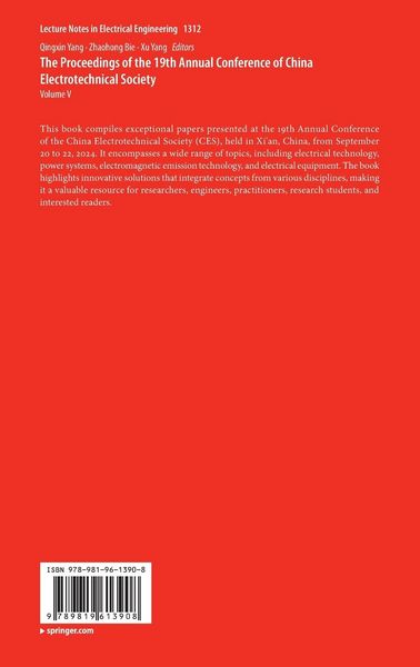 Produktbild: The Proceedings of the 19th Annual Conference of China Electrotechnical Society