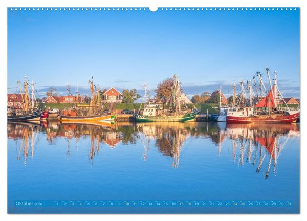 Produktbild: Greetsiel in Ostfriesland (Wandkalender 2026 DIN A2 quer), CALVENDO Monatskalender