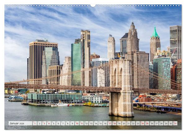 Produktbild: NEW YORK CITY Urbane Magie (hochwertiger Premium Wandkalender 2026 DIN A2 quer), Kunstdruck in Hochglanz