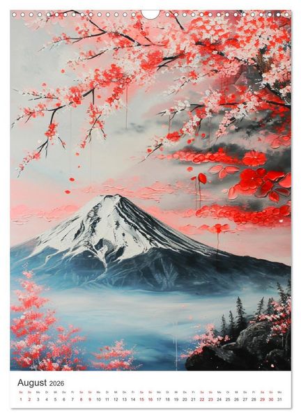 Produktbild: Japan. Impressionen im Aquarell-Stil (Wandkalender 2026 DIN A3 hoch), CALVENDO Monatskalender