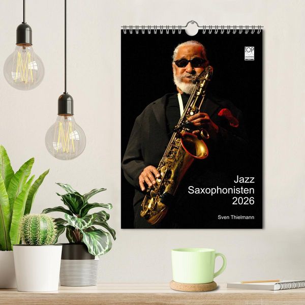 Produktbild: Jazz Saxophonisten 2026 (Wandkalender 2026 DIN A4 hoch), CALVENDO Monatskalender