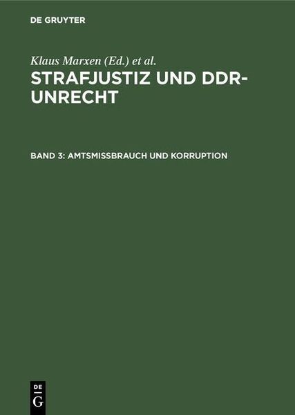 Produktbild: Amtsmissbrauch und Korruption