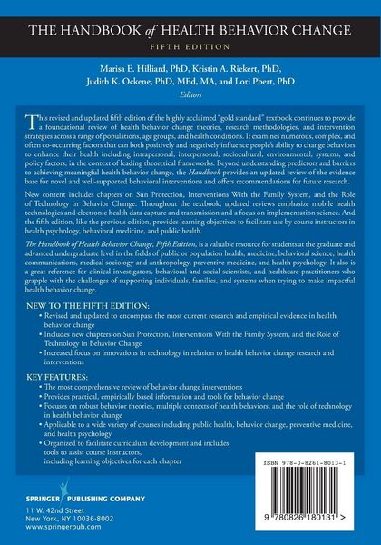 Produktbild: The Handbook of Health Behavior Change