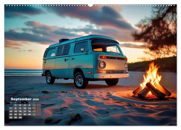 Produktbild: Vanlife - Caravan Abenteuer (Wandkalender 2026 DIN A2 quer), CALVENDO Monatskalender
