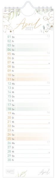 Produktbild: Streifenkalender kompakt 2027
