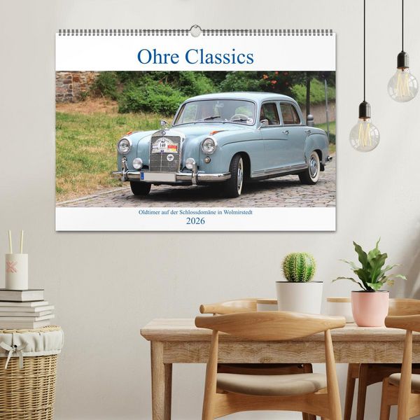 Produktbild: Ohre Classics - Oldtimer auf der Schlossdom&auml;ne in Wolmirstedt (Wandkalender 2026 DIN A2 quer), CALVENDO Monatskalender
