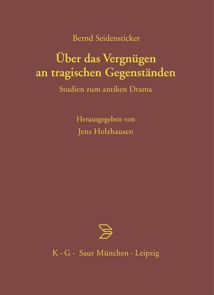 Produktbild: &Uuml;ber das Vergn&uuml;gen an tragischen Gegenst&auml;nden
