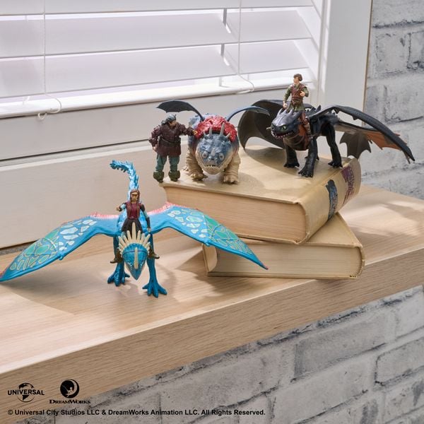 Produktbild: Drachenz&auml;hmen leicht gemacht - Wikinger & Drachen Actionfiguren-Set, Sturmpfeil & Astrid&nbsp;